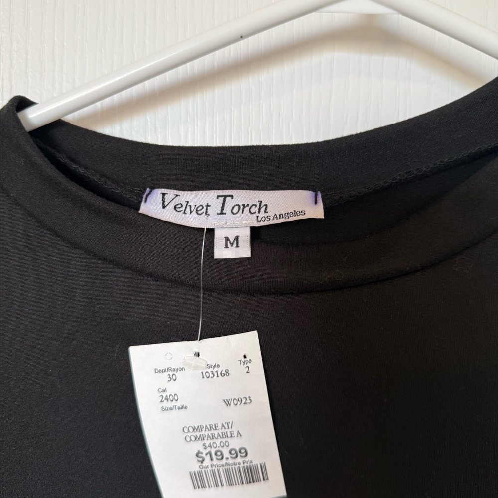 Velvet Torch Black Top